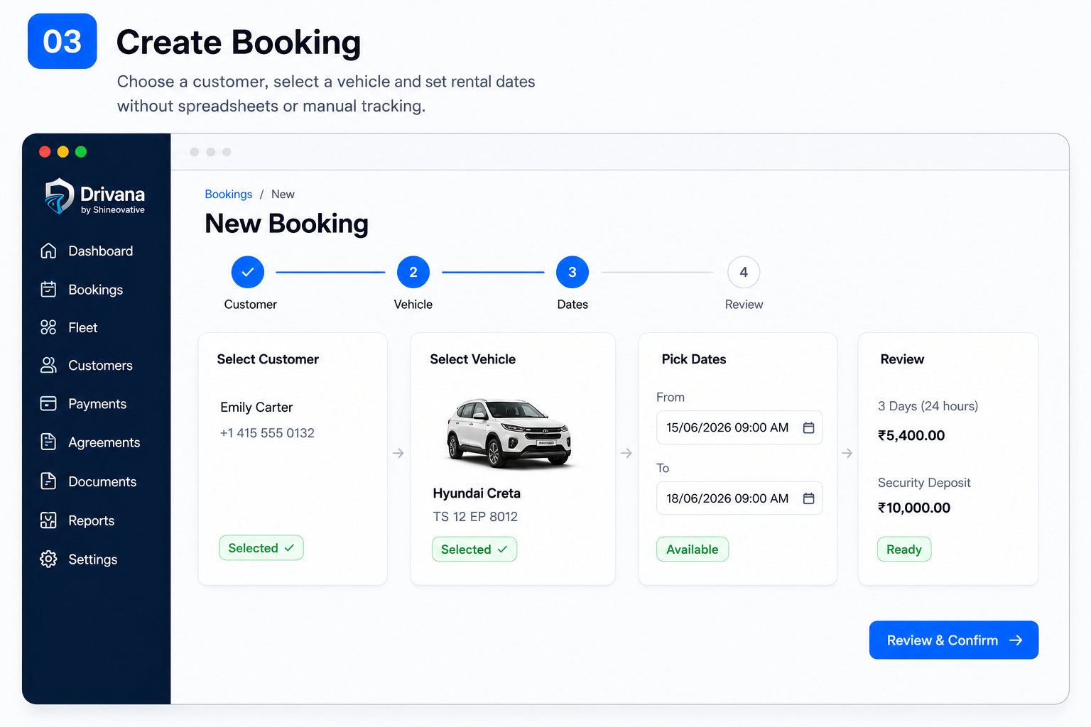 Booking Workflow Preview